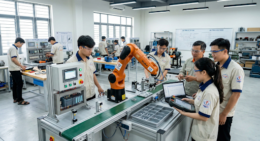 NÂNG TẦM NHÂN LỰC SỐ: LÀN SÓNG ĐẦU TƯ THIẾT BỊ DẠY NGHỀ CÔNG NGHỆ TẠI VIỆT NAM ĐẦU NĂM 2026