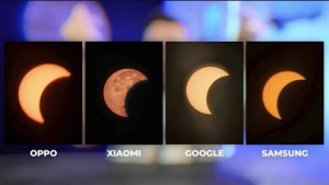 Điện thoại Xiaomi chụp Mặt Trời trong nhật thực thành Mặt Trăng