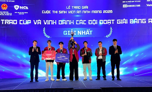 Đội thi Học viện Công nghệ Bưu chính Viễn thông vô địch cuộc thi Sinh viên An ninh mạng
